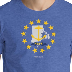 Rhode Island Hope Shirt | Unisex t-shirt | Rhode Island Mens Shirt | Rhode Island Womens Shirt | Providence | Newport
