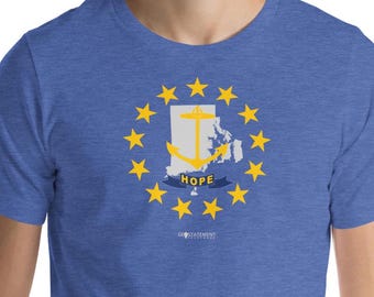 Rhode Island Hope Shirt | Unisex t-shirt | Rhode Island Mens Shirt | Rhode Island Womens Shirt | Providence | Newport
