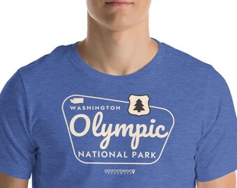 Olympic National Park Shirt | Washington State Vintage Style Tee | Evergreen State Gift