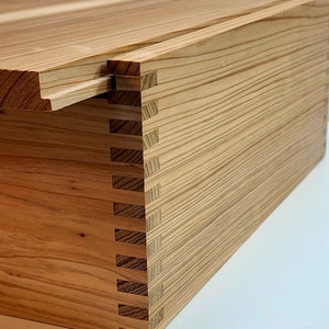 Square Storage Box Cedar With Sliding Lid Handcrafted Storage with Natural Aroma Gift Box Wool Sweater Clothes Art Supplies Made The USA