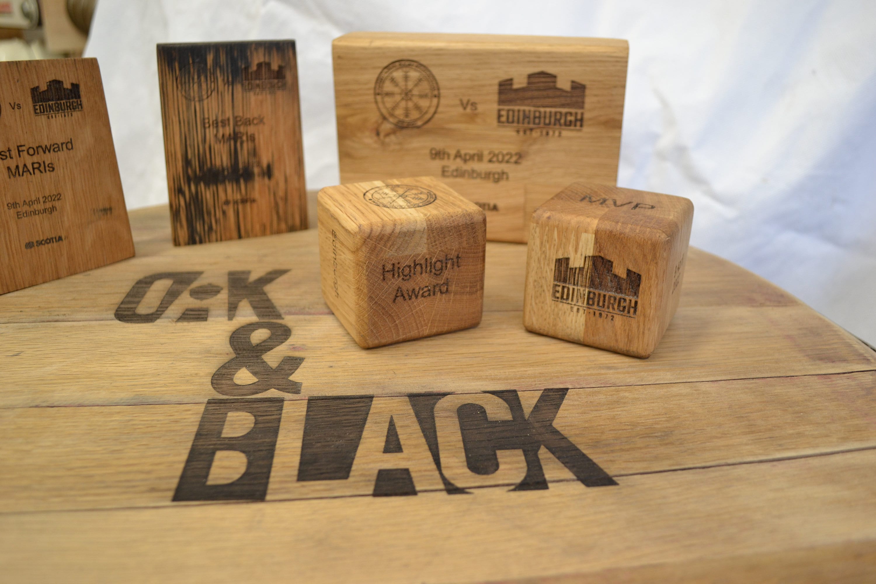 Oak Cubes | Custom Oak Cubes | Wedding Favors | Company Gift ...
