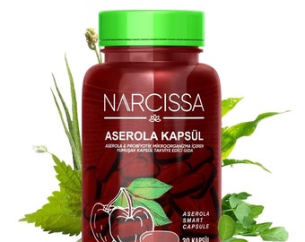 Narzissa Acerola Kapsel & Detox Kapsel mit probiotischen Mikroorganismus