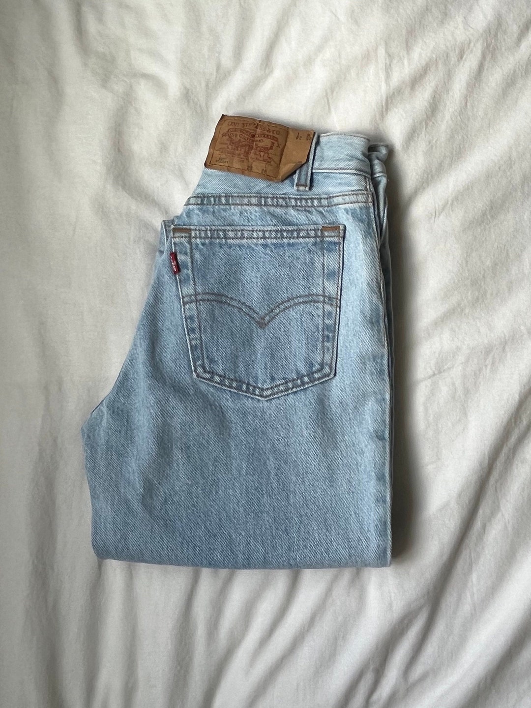 RARE Vintage Levis 501 Student Fit Light Wash Denim Jeans / - Etsy