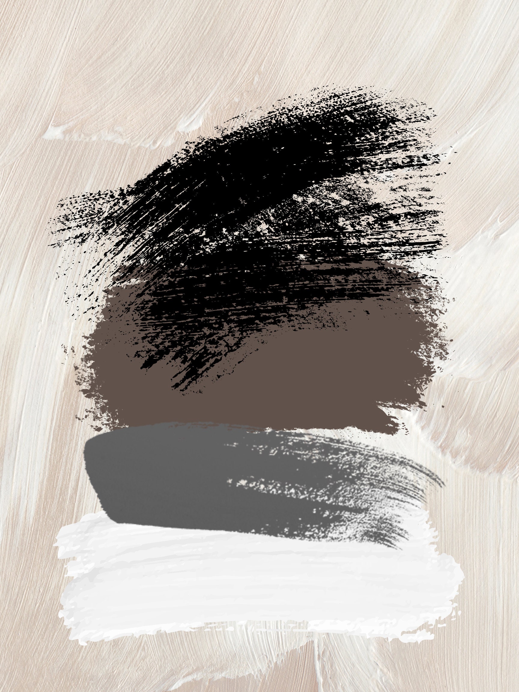 Neutral Wall Art Set of 2 Print Neutral Abstract Art - Etsy