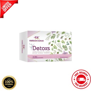 Feridun Kunak Detox Herbal Tea | Natural Slimming & Cleansing | 30 Tea Bags | Herbal Blend Tea | Body Detox Tea
