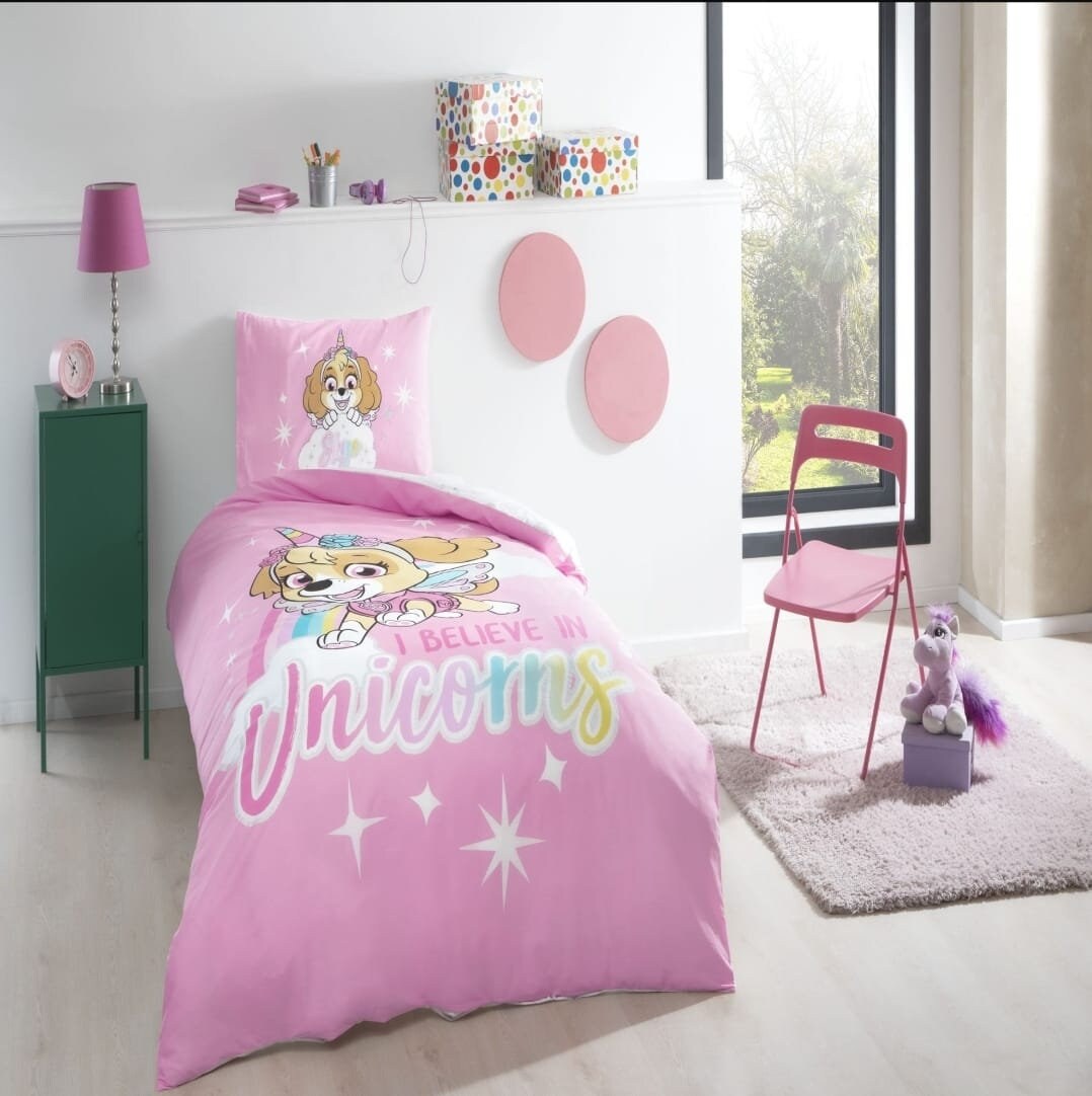 Find new online shopping Paw Patrol Girls Pink Toddler Junior Cot Bed