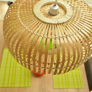 round bamboo lampshade handmade wooden shade ceiling pendant shade L016