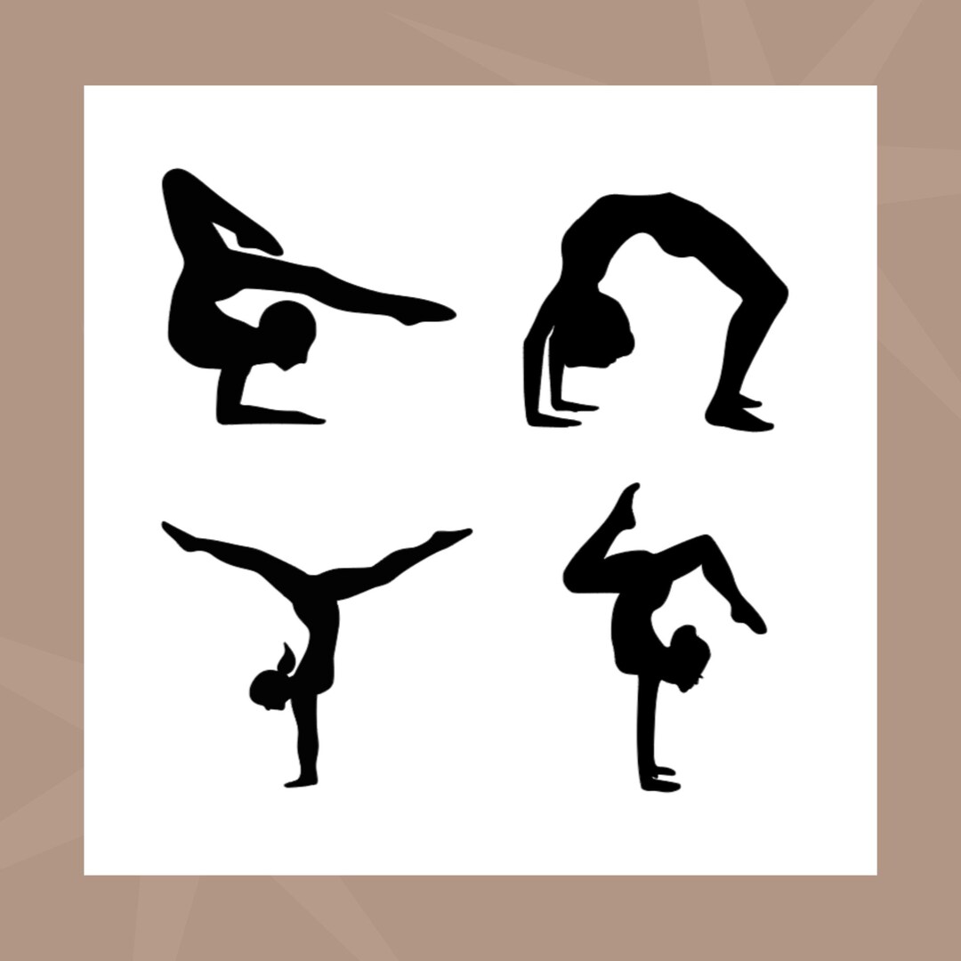 Gymnastics Cookie Stencil/mylar Stencil/reusable Stencil/ Etsy