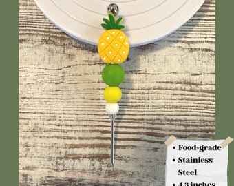 Ananas Cookie Scribe/Beaded Cookie Scribe/Scribe Tool/Pokey Tool/Royal Icing Spreader/Gift voor Baker/Beaded Scribe/Vinyl Wieden Tool