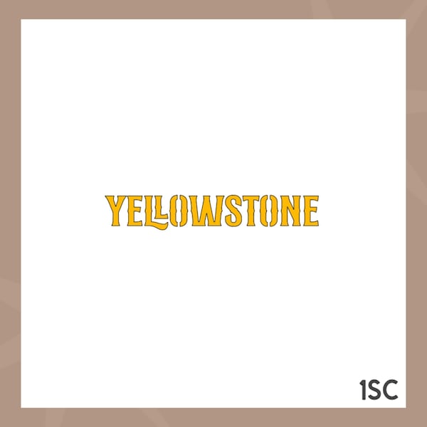 Yellowstone Stencil Etsy