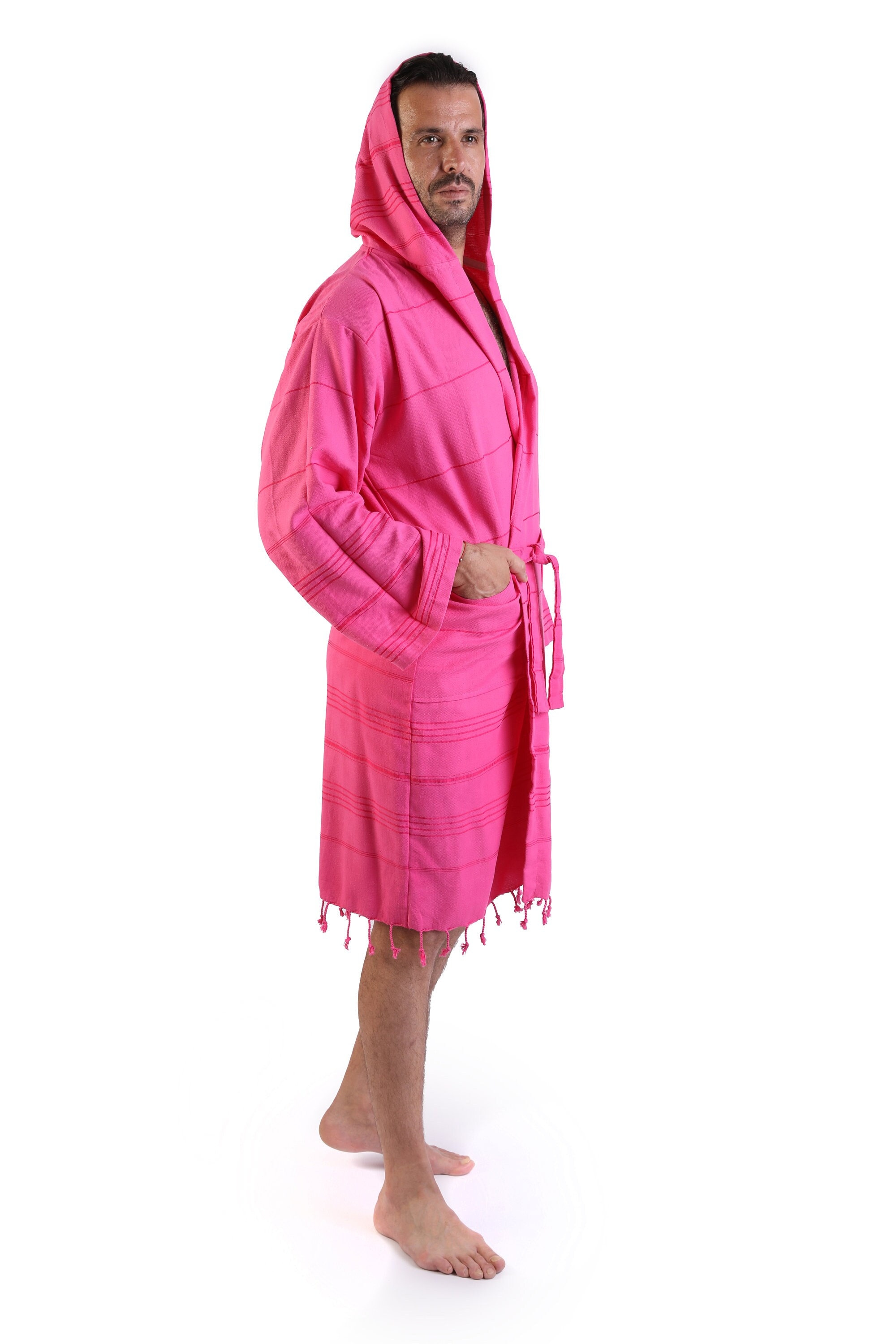 Mens pink dressing clearance gown