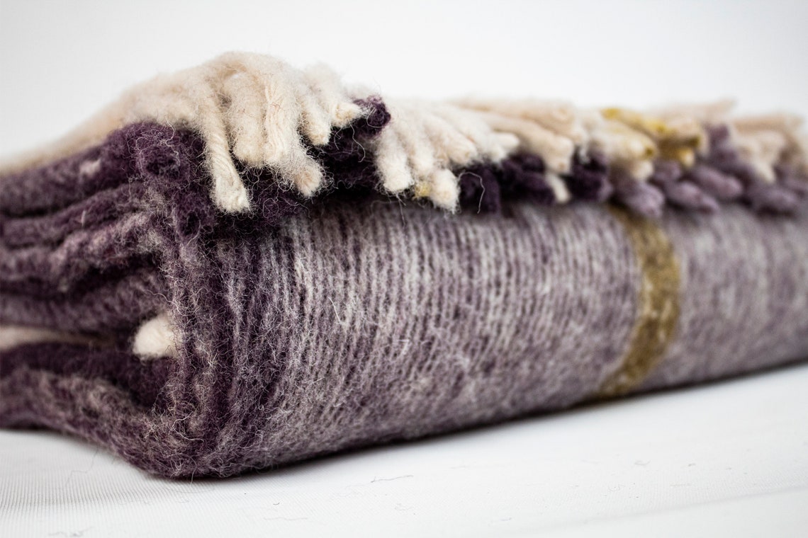 Purple Plaid Tartan Blanket