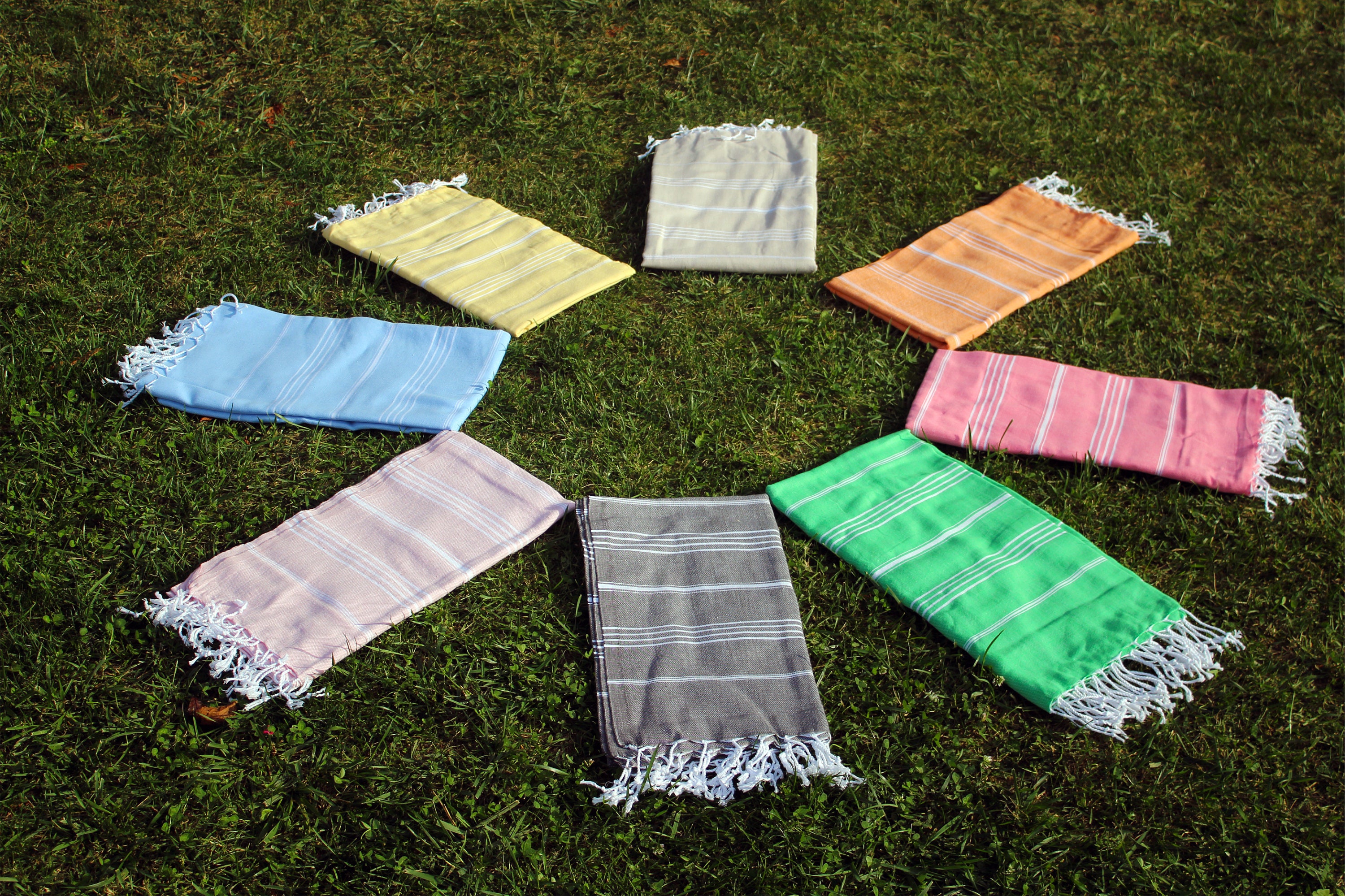 Native Fab Turkish Cotton Beach Towels Set Of 6 – 40x71 Inches, Oversized, Quick-Dry, Sand Resistant - View #6