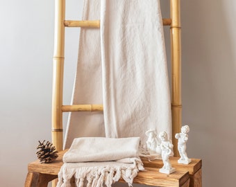 Stone Cotton Towel Set, Turkish Cotton Bath Hand Towel Set, Personalized Towel, Terry Towel Set, Cotton Bath Set, Emroidered Peshtemal Towel