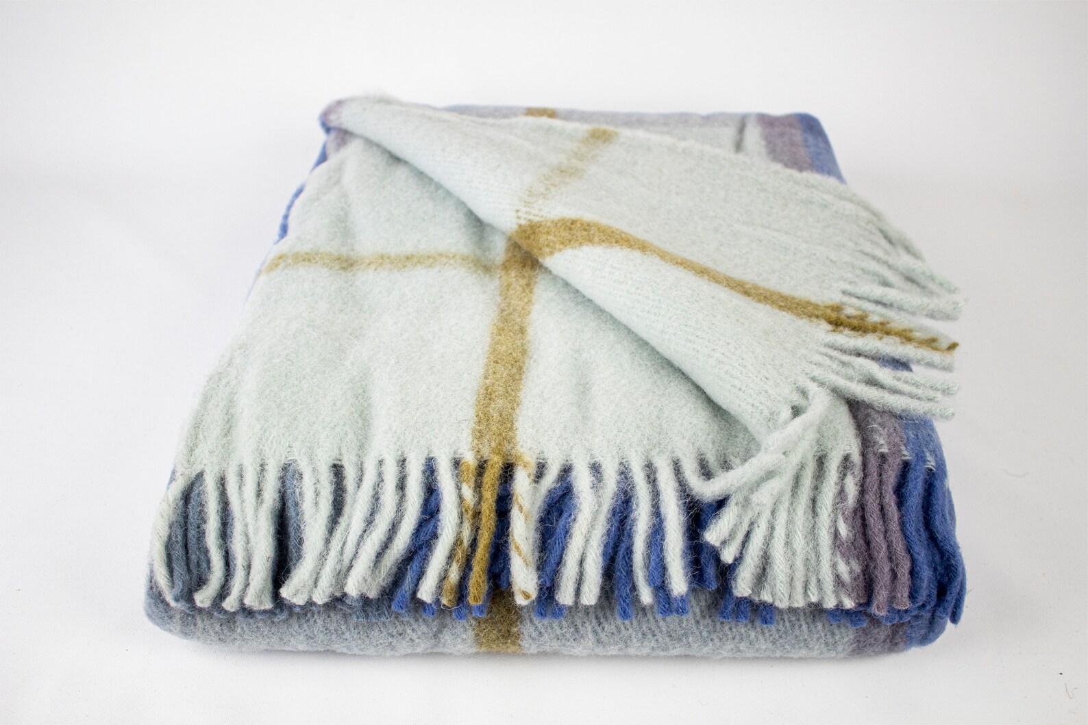 Blue Tartan Plaid Blanket