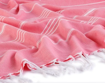 Personalized Rose Pink Lightweight Beach Blanket, Thin Picnic Blanket, Quickdry Towel, Travel Towel, Beach Cover Up, Beach Wrap, Sarong