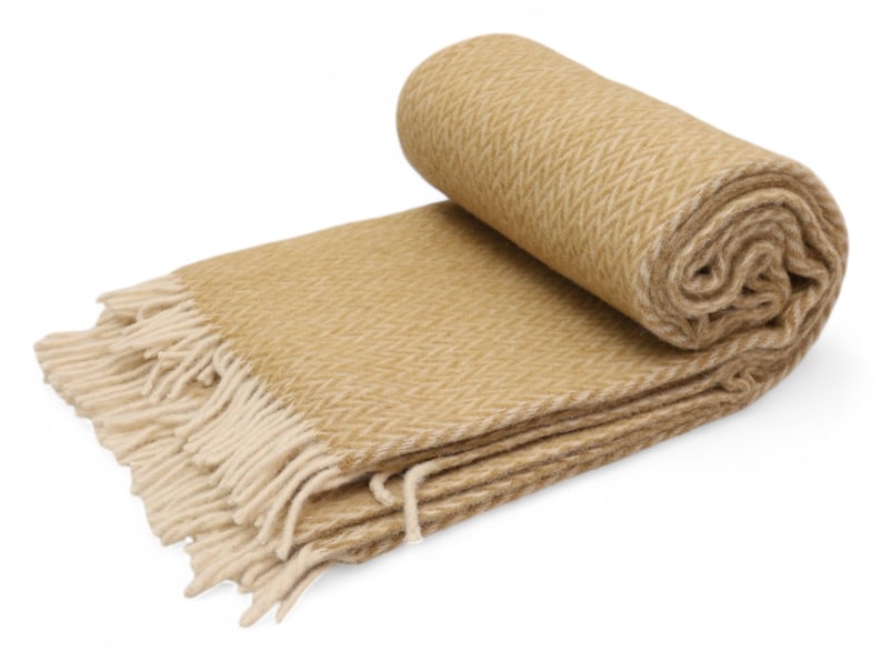 SultansGem Wool Throw Blanket