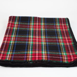 Dark Blue Tartan Plaid Throw Blanket, TV Blanket, Porch Blanket, Cozy Blanket, Couch Blanket, Sofa Throw Blanket, Warm Scarf Shawl Blanket image 3