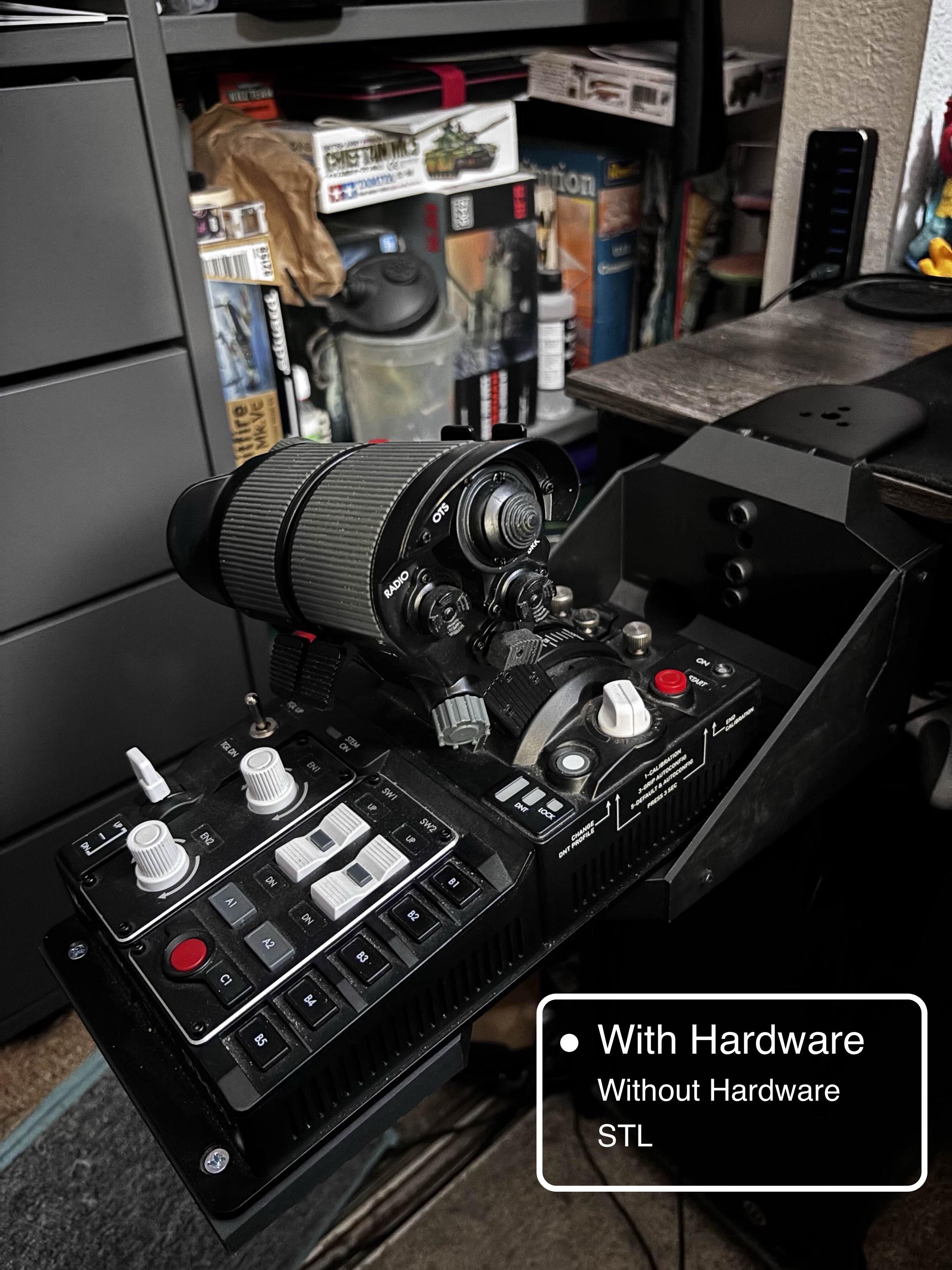 VKB STECS Standard Throttle Desk Mount - 3D Printed WITH Hardware