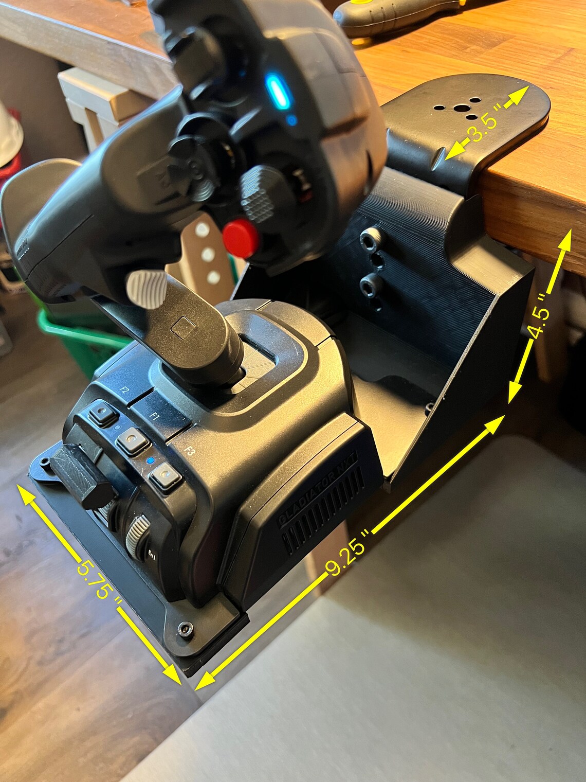 VKB Gladiator Desk Mount 3D Printed Etsy
