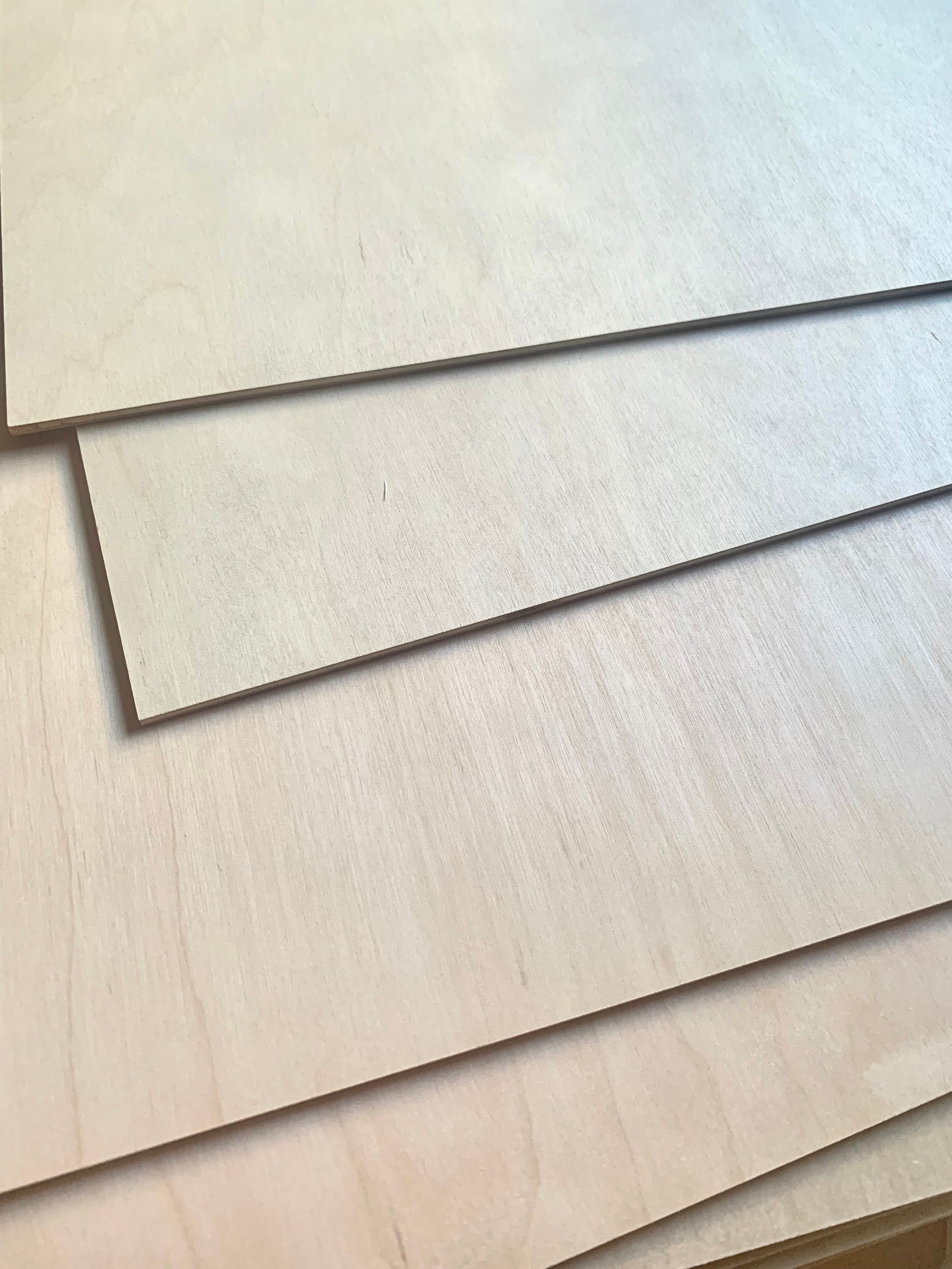 BALTIC BIRCH PLYWOOD 1/8 (3mm) BY APPROX 12 X 24 - 20 PIECES