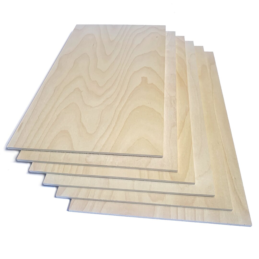 1/4 Baltic Birch Plywood Sheets/ Plywood for Laser, CNC Woodworking/ Crafts/ Ready