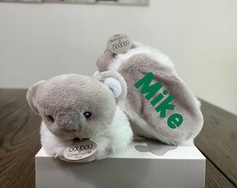 Baby boy koala slippers | personalized animal baby slippers | newborn crib shoes | baby shower gift