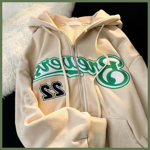 Y2K Full Zip up Hoodie Etsy