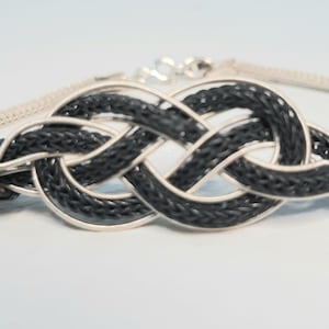 Kazaziye Silver Infininty Knot Bracelet, Silver Celtic Knot Bracelet
