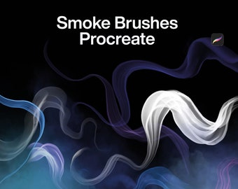 10 brosses à fumée Procreate | Brosses à fumée réalistes, brouillard de brouillard Procreate Smoke Brush