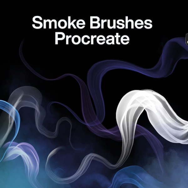 10 brosses à fumée Procreate | Brosses à fumée réalistes, brouillard de brouillard Procreate Smoke Brush