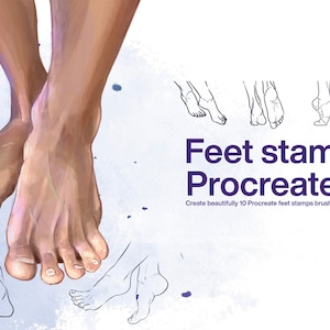 10 Feet stamps Procreate | Procreate stamp, Procreate brushes, Procreate body stamp, Procreate legs, Procreate body, head arm foot hand