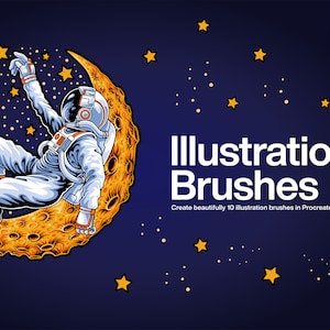 10 Illustration Brushes Procreate | Procreate Illustration Brushes, procreate brushes, ink brushes, paint brushes, draw