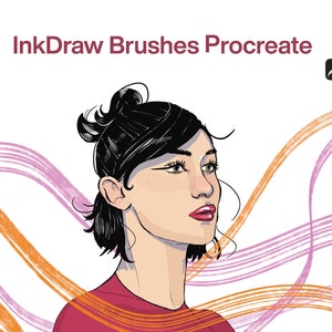 10 pinceaux de dessin à l’encre Procreate | Sketch Linework Fine Liner Brushes Procreate Tattoo Brush Dotwork Stipple Shading Whipeshade