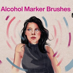 10 Alcohol Marker Brushes Procreate | Marker Procreate Brush, brush lettering, Brush Lettering, Procreate Brushes alcohol