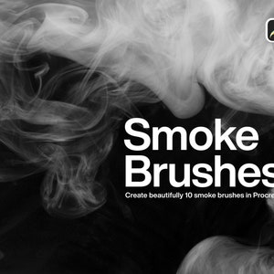 10 Smoke Brushes Procreate | Realistic Smoke Brushes, Transparent Background, Procreate Smoke Brush