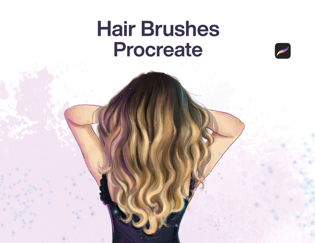 10 Procreate Hair Brushes Hair Procreate Brush Procreate Hair