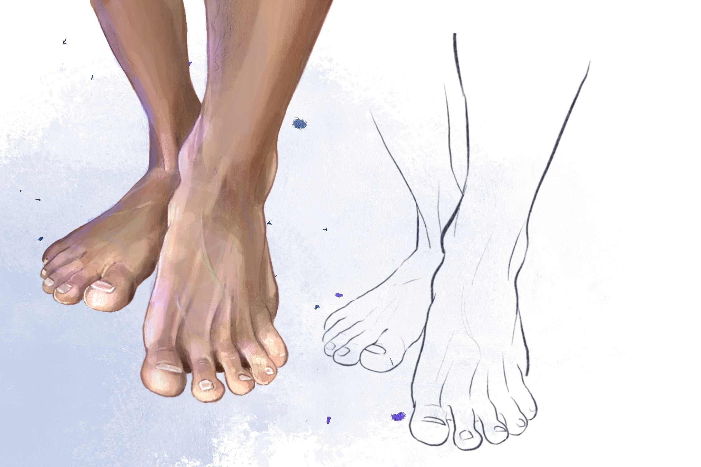 Procreate Legs 10 Feet Stamps Procreate | Procreate Stamp, Procreate Brushes ...