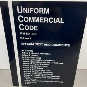 UCC Workbook: Uniform Commercial Code - Official Text & Commentary