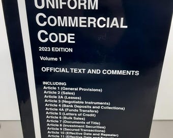 UCC Workbook: Uniform Commercial Code - Official Text & Commentary