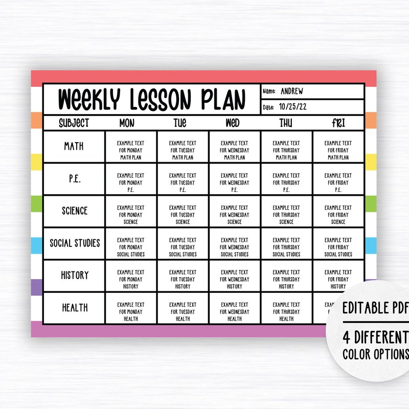School Plans at a Glance Etsy