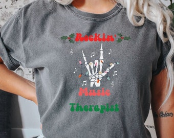 Christmas Music Therapist Shirt, Music Therapy Shirt, Music Therapist Shirt, Gift for Music Therapist, Music Therapy Gift