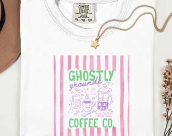 Comfort Colors Halloween Coffee Shirt, Coffee Lover Tee, Mom Coffee Shirt, Coffee Lover Gift