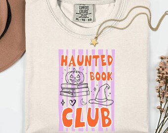 Comfort Colors Halloween Book Club Shirt,  Teacher Book Shirt, Book Nerd Sweatshirt, Reader Shirt, Booktrovert Gift