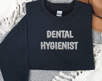Dental Hygienist Puff Print Sweatshirt, Dental Hygienist Crewneck, Dental Sweatshirt, Dental Hygienist Gift