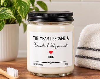 Personalized Dental Hygienist Candle, Dental Assistant Candle, Dental Hygienist Gift, Dental Gift