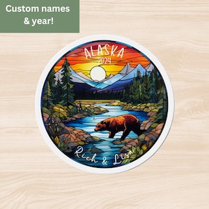 Personalized Alaska Cruise Door Magnet, Alaska Cruise Gift, Cruise Door Decor, Custom Alaska Cruise Door Sign Magnets