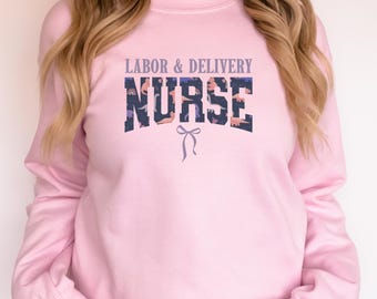 Labor and Delivery Nurse Sweatshirt, Comfort Colors Labor Delivery Nurse Shirt, Dinosaur Nurse Shirt, Nurse Grad Gift, Nursing School Gifts