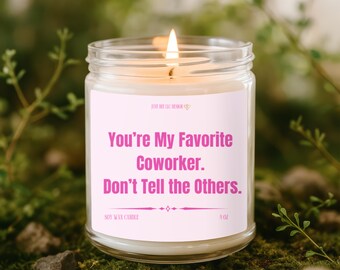 Funny Coworker Candle Gift,Candle for Coworker, Work Bestie Gift, Work Friend Leaving Gift, Funny Coworker Gift