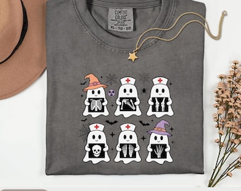 Halloween Radiologist Shirt, Cute Ghost Xray Technician Shirt, X-Ray Tech Tee